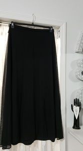 Long black evening skirt